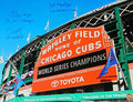 Chris Bosio, John Mallee & Dave Martinez Signed Cubs 2016 World Series Wrigley Field Marque Day Time 16x20 Photo w/3 Inscriptions - BOS16P111 - Chris Bosio, John Mallee & Dave Martinez Signed Cubs 2016 World Series Wrigley Field Marque Day Time 16x20 Photo w/3 Inscriptions product image