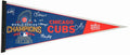 Chris Bosio, John Mallee, Henry Blanco & Dave Martinez Signed Chicago Cubs 2016 World Series Champion Pennant w/16 WS Champs - BOSOTH102 - Chris Bosio, John Mallee, Henry Blanco & Dave Martinez Signed Chicago Cubs 2016 World Series Champion Pennant w/16 WS Champs product image