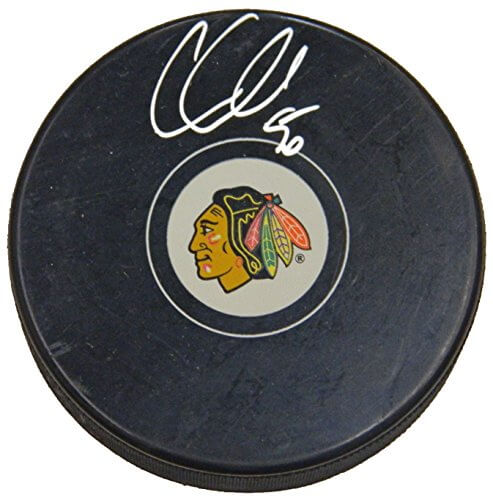 Corey Crawford Signed Chicago Blackhawks Team Logo Hockey Puck - CRAPUC404 - Corey Crawford Signed Chicago Blackhawks Team Logo Hockey Puck product image