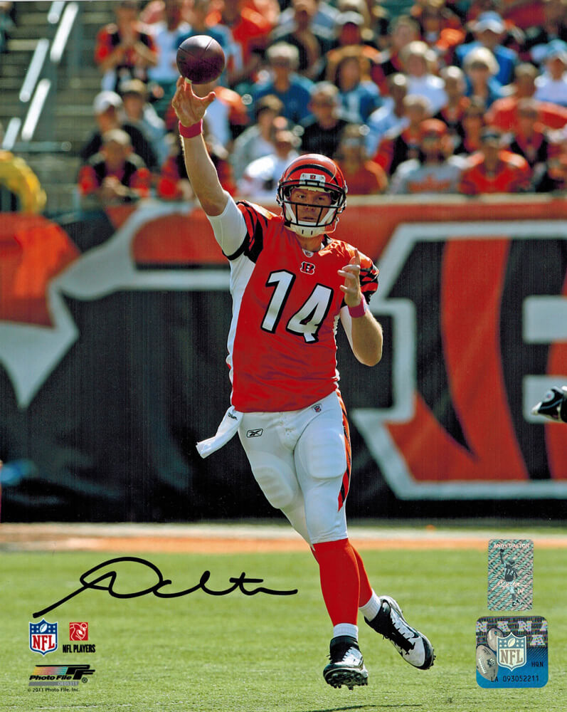 Andy Dalton Signed Bengals Passing Action 8x10 Photo - DAL08P301 - Andy Dalton Signed Bengals Passing Action 8x10 Photo product image