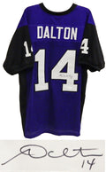 Andy Dalton Signed Purple Custom Jersey - DALJRY301 - Andy Dalton Signed Purple Custom Jersey product image
