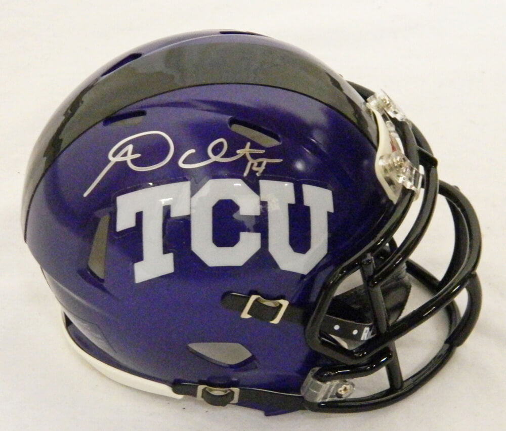Andy Dalton Signed TCU Horned Frogs Riddell Mini Helmet - DALMIN301 - Andy Dalton Signed TCU Horned Frogs Riddell Mini Helmet product image