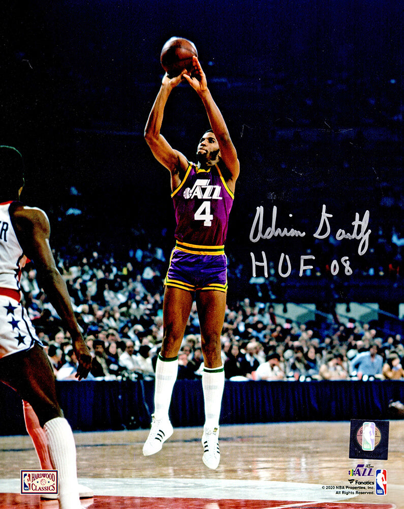 Adrian Dantley Signed Utah Jazz Shooting Action 8x10 Photo w/HOF'08 - DAN08P211 - Adrian Dantley Signed Utah Jazz Shooting Action 8x10 Photo w/HOF'08 product image