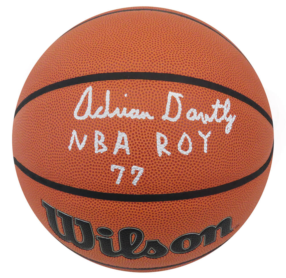 Adrian Dantley Signed Wilson Indoor/Outdoor Basketball w/NBA ROY 77 - DANBSK227 - Adrian Dantley Signed Wilson Indoor/Outdoor Basketball w/NBA ROY 77 product image