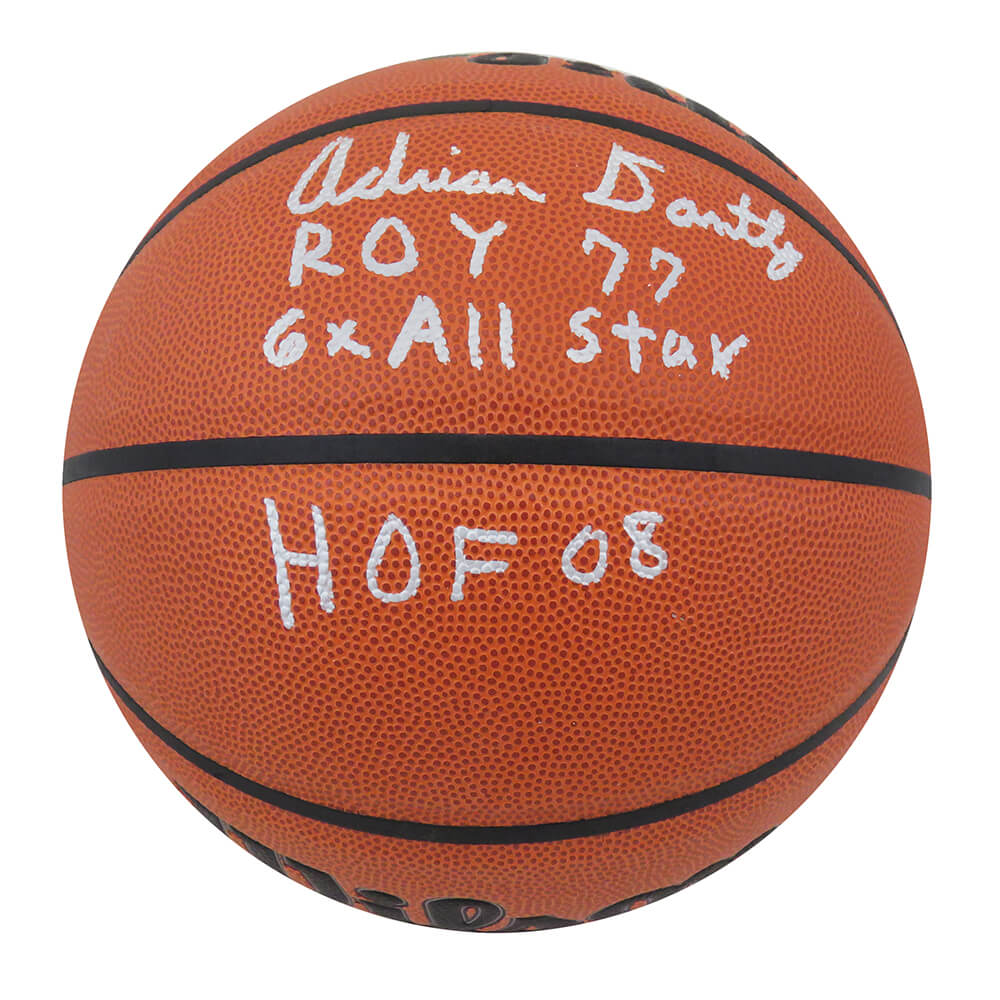 Adrian Dantley Signed Wilson Indoor/Outdoor Basketball w/ROY 77, 6x All Star, HOF'08 - DANBSK228 - Adrian Dantley Signed Wilson Indoor/Outdoor Basketball w/ROY 77, 6x All Star, HOF'08 product image