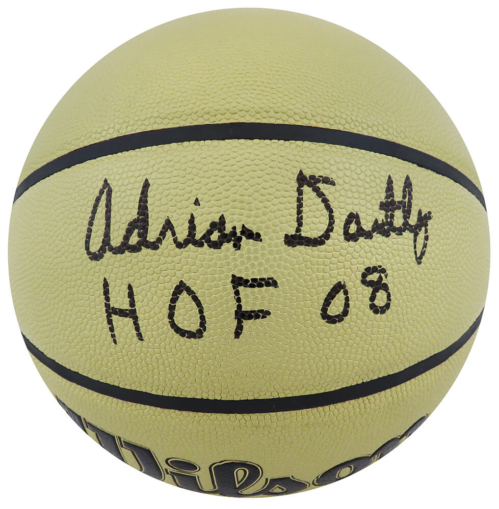 Adrian Dantley Signed Wilson Gold NBA Basketball w/HOF'08 - DANBSK233 - Adrian Dantley Signed Wilson Gold NBA Basketball w/HOF'08 product image
