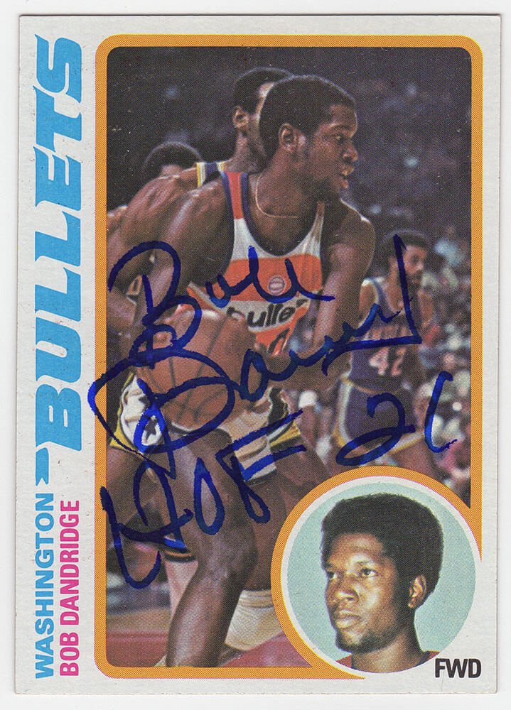 Bob Dandridge Signed Bullets 1978 Topps Basketball Trading Card #92 w/HOF'21 - DANCAR202 - Bob Dandridge Signed Bullets 1978 Topps Basketball Trading Card #92 w/HOF'21 product image