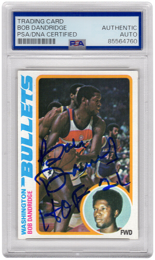 Bob Dandridge Signed Bullets 1978 Topps Basketball Trading Card #92 w/HOF'21 - (PSA Encapsulated) - DANCAR203 - Bob Dandridge Signed Bullets 1978 Topps Basketball Trading Card #92 w/HOF'21 - (PSA Encapsulated) product image