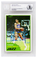 Adrian Dantley Signed Utah Jazz 1981-82 Topps Basketball Trading Card #40 (Beckett Encapsulated) - DANCAR210 - Adrian Dantley Signed Utah Jazz 1981-82 Topps Basketball Trading Card #40 (Beckett Encapsulated) product image
