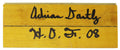 Adrian Dantley Signed 8x3 Basketball Court Floor Piece w/HOF'08 - DANFLO200 - Adrian Dantley Signed 8x3 Basketball Court Floor Piece w/HOF'08 product image