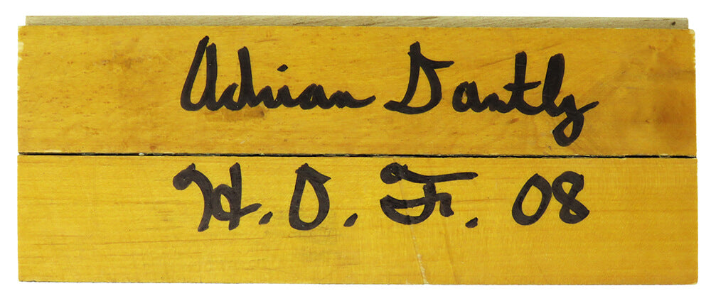 Adrian Dantley Signed 8x3 Basketball Court Floor Piece w/HOF'08 - DANFLO200 - Adrian Dantley Signed 8x3 Basketball Court Floor Piece w/HOF'08 product image