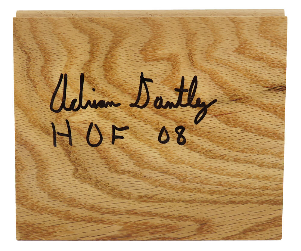 Adrian Dantley Signed 5x6 Floor Piece w/HOF'08 - DANFLO201 - Adrian Dantley Signed 5x6 Floor Piece w/HOF'08 product image