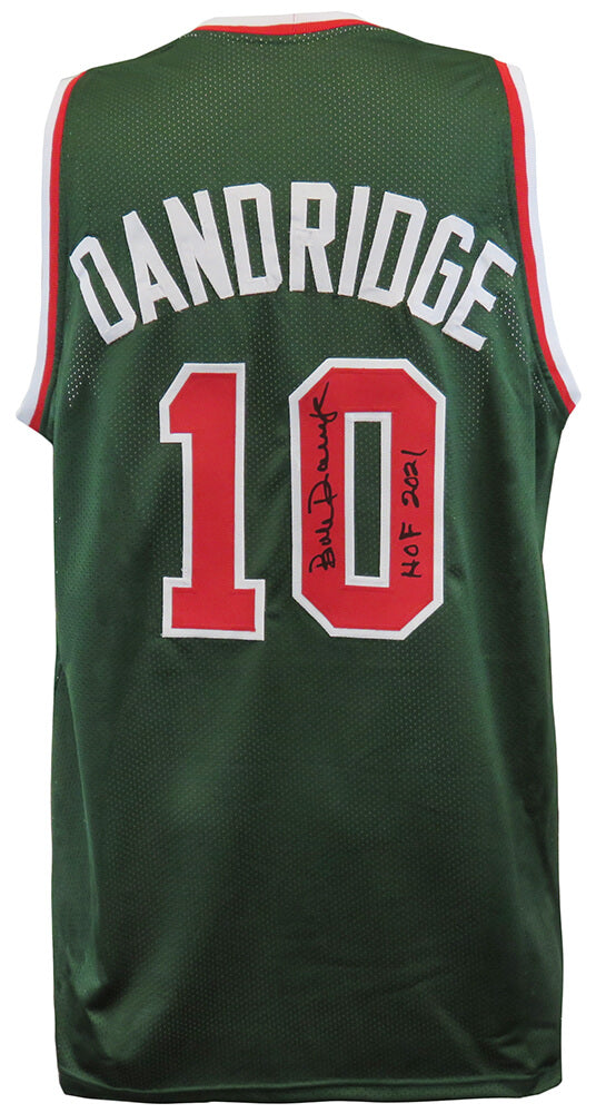 Bob Dandridge Signed Green T/B Custom Basketball Jersey w/HOF 2021 - DANJRY202 - Bob Dandridge Signed Green T/B Custom Basketball Jersey w/HOF 2021 product image