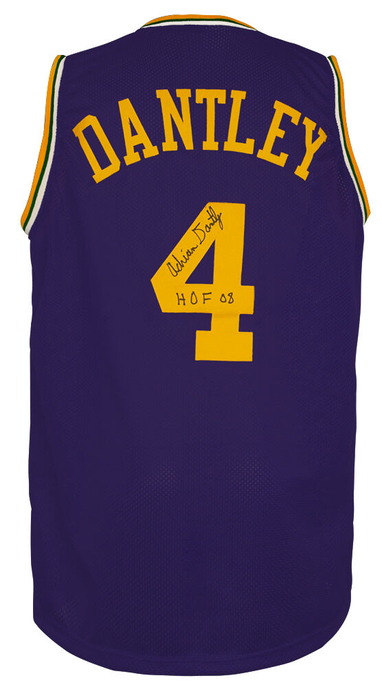 Adrian Dantley Signed Purple Throwback Custom Basketball Jersey w/HOF'08 - DANJRY211 - Adrian Dantley Signed Purple Throwback Custom Basketball Jersey w/HOF'08 product image