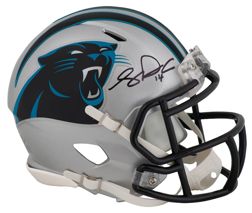 Sam Darnold Signed Carolina Panthers Riddell Speed Mini Helmet - (Fanatics) - DARMIN300 - Sam Darnold Signed Carolina Panthers Riddell Speed Mini Helmet - (Fanatics) product image
