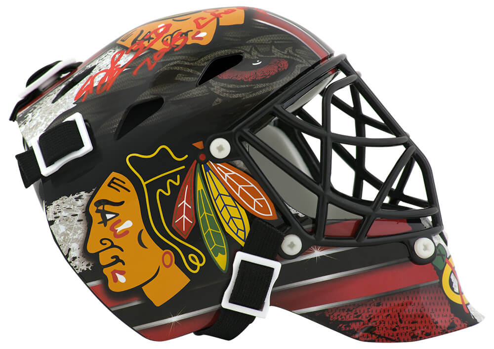 Scott Darling Signed Chicago Blackhawks Mini Hockey Goalie Mask w/2015 SC Champs - DARMIN401 - Scott Darling Signed Chicago Blackhawks Mini Hockey Goalie Mask w/2015 SC Champs product image