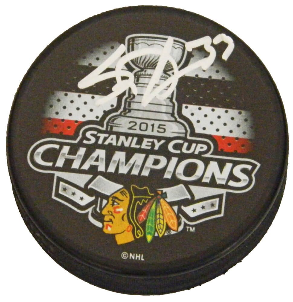 Scott Darling Signed Chicago Blackhawks 2015 Stanley Cup Champs Logo Hockey Puck - DARPUC400 - Scott Darling Signed Chicago Blackhawks 2015 Stanley Cup Champs Logo Hockey Puck product image