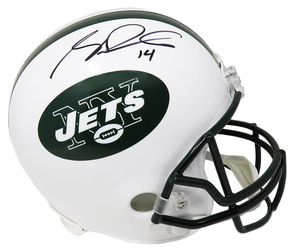 Sam Darnold Signed New York Jets Riddell Full Size Replica Helmet (Beckett) - DARREP300 - Sam Darnold Signed New York Jets Riddell Full Size Replica Helmet (Beckett) product image