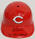 Eric Davis Signed Cincinnati Reds Replica Batting Helmet w/90 WS Champs - DAVBTH101 - Eric Davis Signed Cincinnati Reds Replica Batting Helmet w/90 WS Champs product image