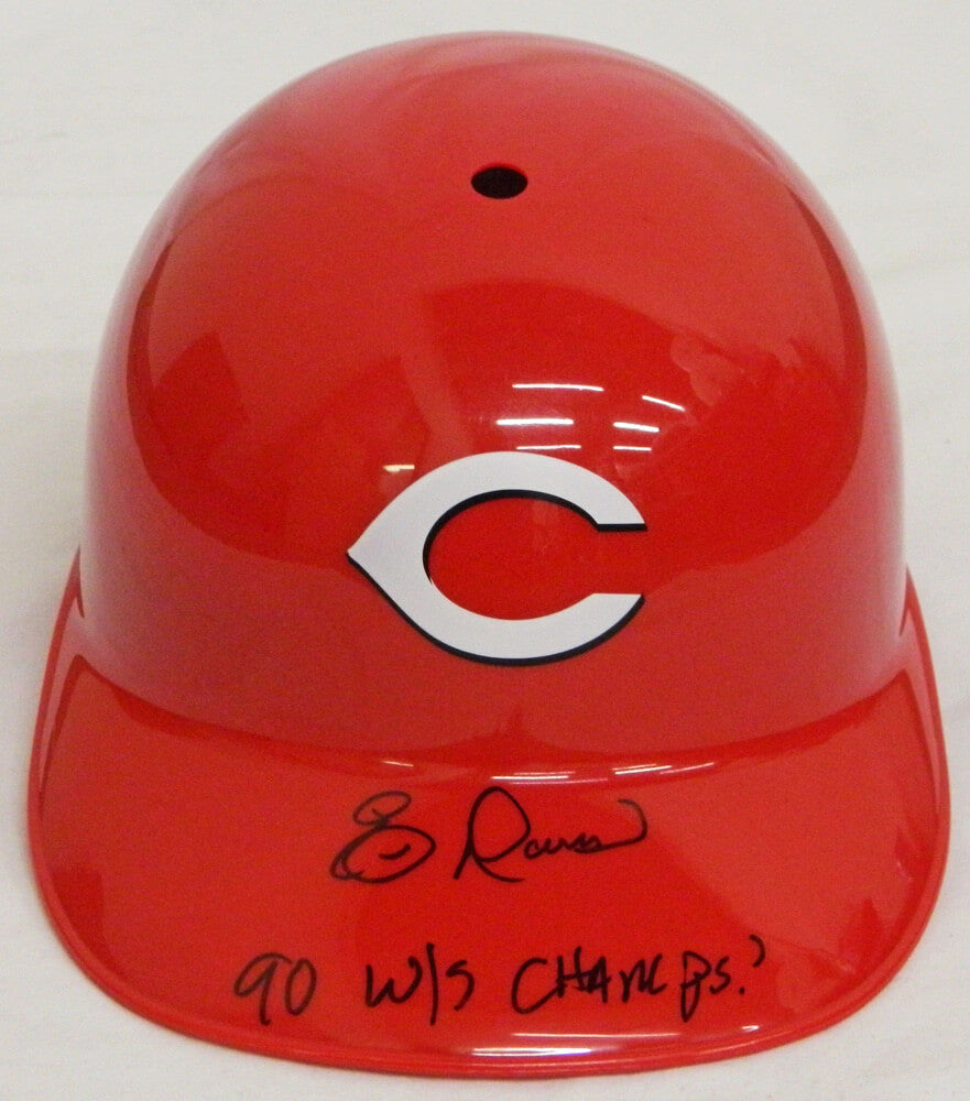Eric Davis Signed Cincinnati Reds Replica Batting Helmet w/90 WS Champs - DAVBTH101 - Eric Davis Signed Cincinnati Reds Replica Batting Helmet w/90 WS Champs product image