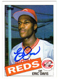 Eric Davis Signed Cincinnati Reds 1985 Topps Rookie Card #627 - DAVCAR100 - Eric Davis Signed Cincinnati Reds 1985 Topps Rookie Card #627 product image