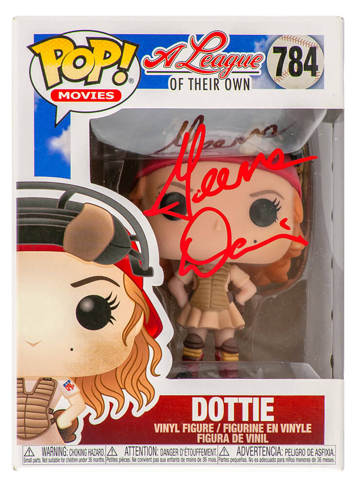 Geena Davis Signed A League Of Their Own 'Dottie' Funko Pop Doll #784 (In Red) - DAVFUN502 - Geena Davis Signed A League Of Their Own 'Dottie' Funko Pop Doll #784 (In Red) product image