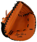 Geena Davis Signed Brown Baseball Catchers Glove w/Dottie - DAVGLV510 - Geena Davis Signed Brown Baseball Catchers Glove w/Dottie product image