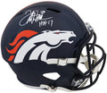 Terrell Davis Signed Denver Broncos Riddell Full Size Speed Replica Helmet w/HOF'17 - DAVREP301 - Terrell Davis Signed Denver Broncos Riddell Full Size Speed Replica Helmet w/HOF'17 product image