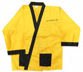 Aaron Davis Signed Yellow Boxing Robe w/Superman - DAVROB500 - Aaron Davis Signed Yellow Boxing Robe w/Superman product image