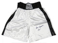 Aaron Davis Signed Everlast White Boxing Trunks w/Superman - DAVTRU500 - Aaron Davis Signed Everlast White Boxing Trunks w/Superman product image