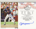 Andre Dawson Signed Chicago Cubs Hall of Fame Induction Day 8x10 Photo - DAW08P107 - Andre Dawson Signed Chicago Cubs Hall of Fame Induction Day 8x10 Photo product image