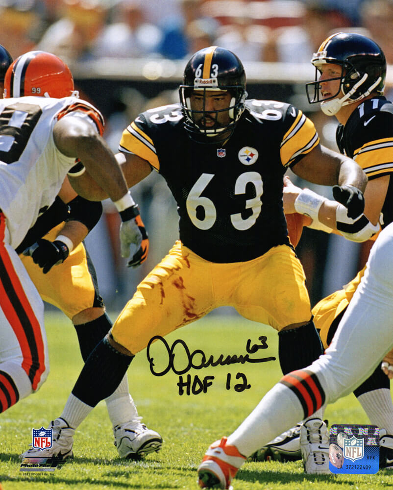 Dermontti Dawson Signed Pittsburgh Steelers Action 8x10 Photo w/HOF'12 - DAW08P310 - Dermontti Dawson Signed Pittsburgh Steelers Action 8x10 Photo w/HOF'12 product image