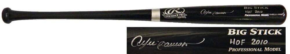 Andre Dawson Signed Rawlings Black Big Stick Baseball Bat w/HOF 2010 - DAWBAT102 - Andre Dawson Signed Rawlings Black Big Stick Baseball Bat w/HOF 2010 product image