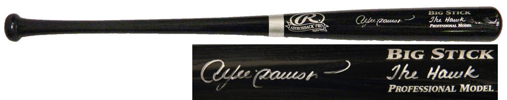 Andre Dawson Signed Rawlings Black Big Stick Baseball Bat w/The Hawk - DAWBAT103 - Andre Dawson Signed Rawlings Black Big Stick Baseball Bat w/The Hawk product image