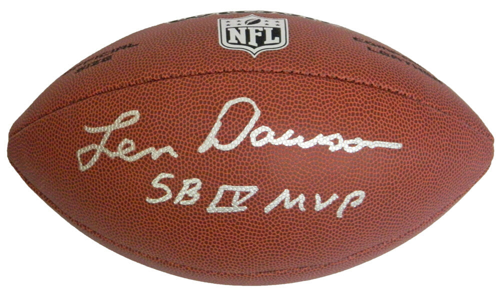 Len Dawson Signed Wilson Limited Full Size NFL Football w/SB IV MVP - DAWFTB303 - Len Dawson Signed Wilson Limited Full Size NFL Football w/SB IV MVP product image