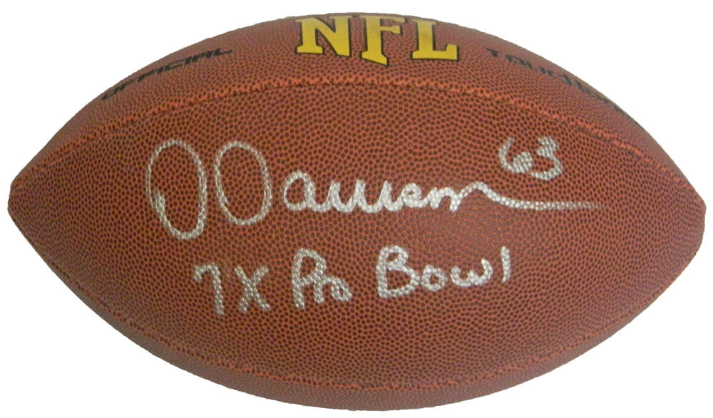 Dermontti Dawson Signed Wilson Touchdown Full Size NFL Football w/7x Pro Bowl - DAWFTB311 - Dermontti Dawson Signed Wilson Touchdown Full Size NFL Football w/7x Pro Bowl product image