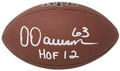 Dermontti Dawson Signed Wilson All-Pro Full Size NFL Football w/HOF'12 - DAWFTB315 - Dermontti Dawson Signed Wilson All-Pro Full Size NFL Football w/HOF'12 product image