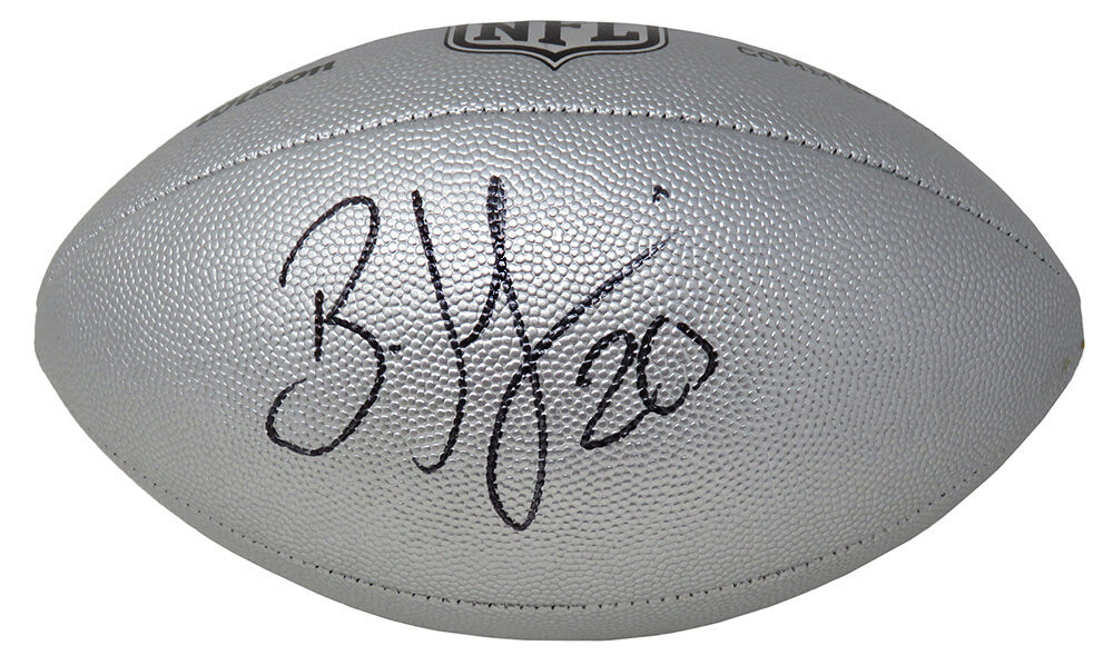Brian Dawkins Signed Wilson Duke Silver Metallic NFL Full Size Replica Football - DAWFTB332 - Brian Dawkins Signed Wilson Duke Silver Metallic NFL Full Size Replica Football product image