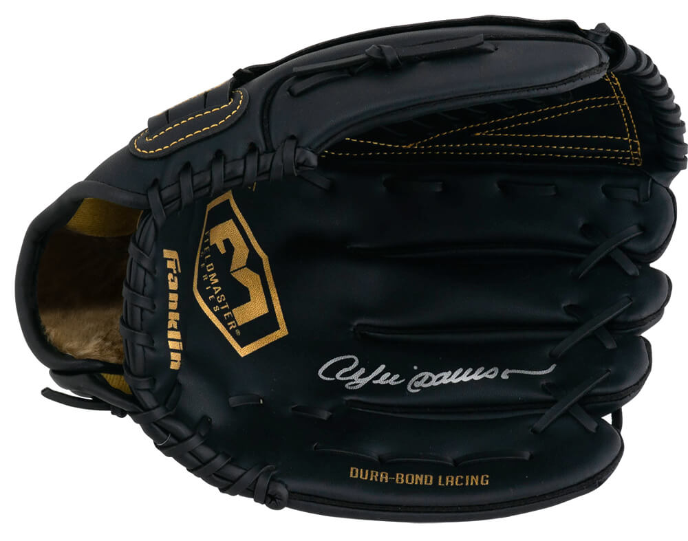 Andre Dawson Signed Franklin Fieldmaster Black Baseball Fielders Glove - DAWGLV103 - Andre Dawson Signed Franklin Fieldmaster Black Baseball Fielders Glove product image