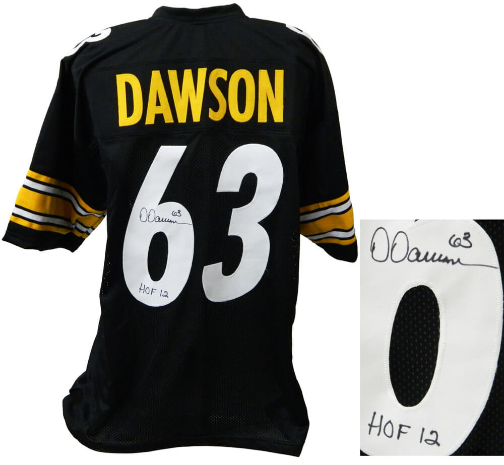Dermontti Dawson Signed Black Custom Football Jersey w/HOF'12 - DAWJRY310 - Dermontti Dawson Signed Black Custom Football Jersey w/HOF'12 product image