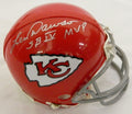 Len Dawson Signed Chiefs T/B Riddell Mini Helmet w/SB IV MVP - DAWMIN301 - Len Dawson Signed Chiefs T/B Riddell Mini Helmet w/SB IV MVP product image