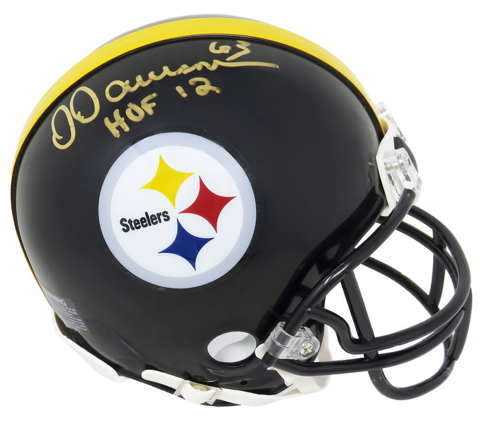 Dermontti Dawson Signed Pittsburgh Steelers Riddell Mini Helmet w/HOF'12 - DAWMIN312 - Dermontti Dawson Signed Pittsburgh Steelers Riddell Mini Helmet w/HOF'12 product image