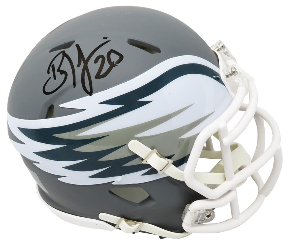Brian Dawkins Signed Philadelphia Eagles AMP Alternate Riddell Speed Mini Helmet - DAWMIN320 - Brian Dawkins Signed Philadelphia Eagles AMP Alternate Riddell Speed Mini Helmet product image