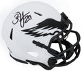 Brian Dawkins Signed Philadelphia Eagles Lunar Eclipse White Matte Riddell Speed Mini Helmet - DAWMIN323 - Brian Dawkins Signed Philadelphia Eagles Lunar Eclipse White Matte Riddell Speed Mini Helmet product image