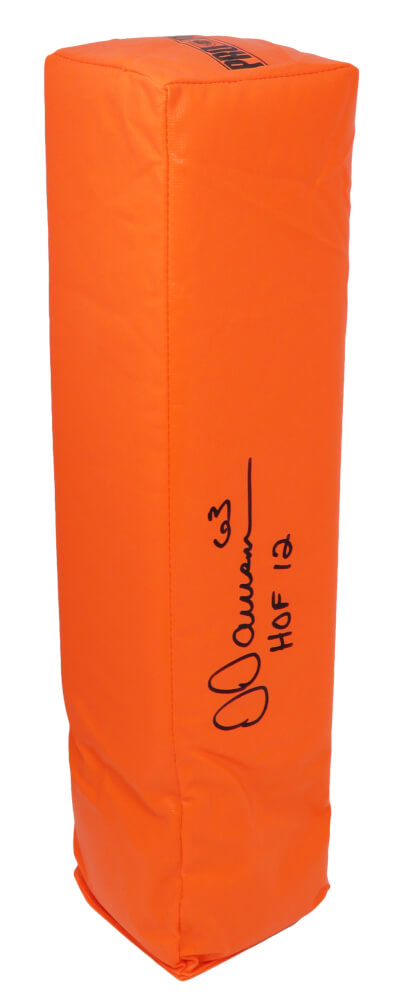 Dermontti Dawson Signed Orange Endzone Football Pylon w/HOF'12 - DAWPYL300 - Dermontti Dawson Signed Orange Endzone Football Pylon w/HOF'12 product image