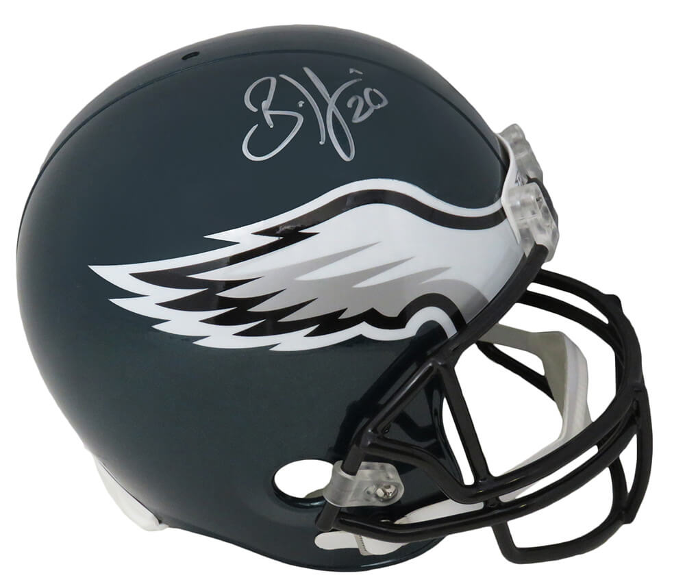 Brian Dawkins Signed Philadelphia Eagles Riddell Full Size Replica Helmet - DAWREP321 - Brian Dawkins Signed Philadelphia Eagles Riddell Full Size Replica Helmet product image