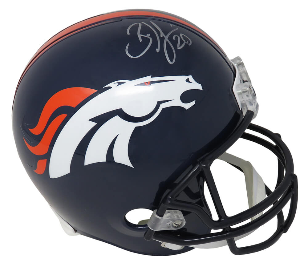 Brian Dawkins Signed Denver Broncos Riddell Full Size Replica Helmet - DAWREP323 - Brian Dawkins Signed Denver Broncos Riddell Full Size Replica Helmet product image