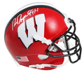 Ron Dayne Signed Wisconsin Badgers Red Schutt Mini Helmet w/99H - DAYMIN303 - Ron Dayne Signed Wisconsin Badgers Red Schutt Mini Helmet w/99H product image