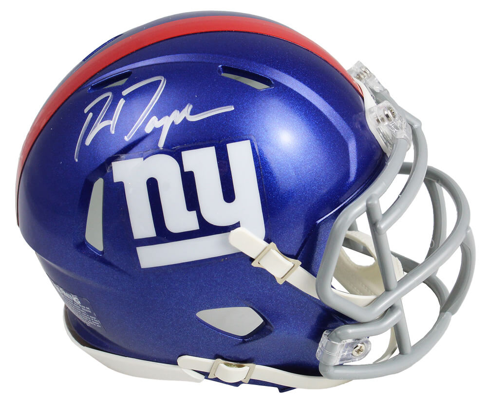 Ron Dayne Signed New York Giants Riddell Speed Mini Helmet - DAYMIN304 - Ron Dayne Signed New York Giants Riddell Speed Mini Helmet product image