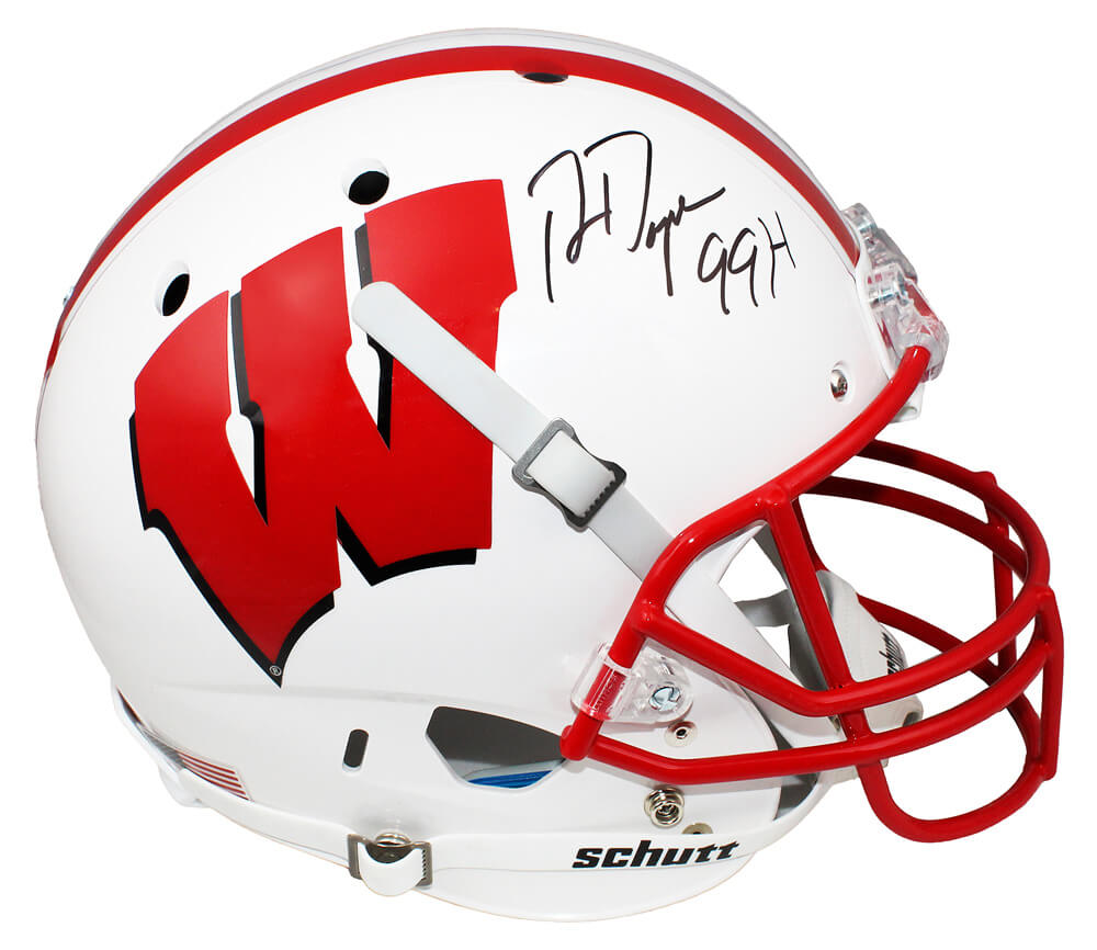 Ron Dayne Signed Wisconsin Badgers Schutt Full Size Replica Helmet w/99H - DAYREP302 - Ron Dayne Signed Wisconsin Badgers Schutt Full Size Replica Helmet w/99H product image